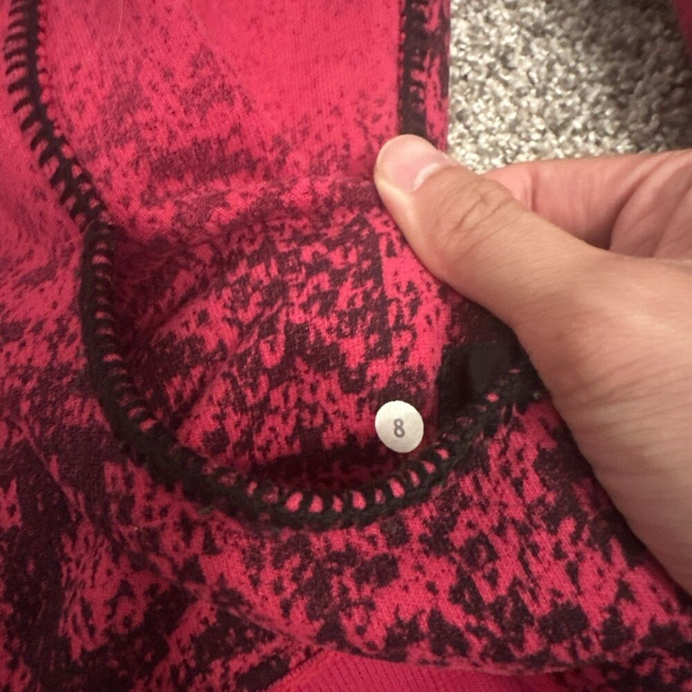 Lululemon Scuba Hoodie Special Edition Snowflake Full Zip Jacket Fleece Size 8 - Picture 5 of 10